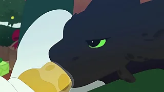 Toothless having a slot night with nightfury