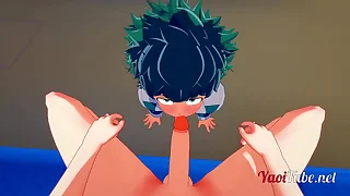 Boku no Hero Academia Yaoi - Midoriya Izuku (Deku) coupled with Uzumaki Having Sex in the underground Blowjob, Bareback Creampie 1-2 .